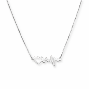Naszyjnik srebrny Linia Życia - Srebrny Rodowany