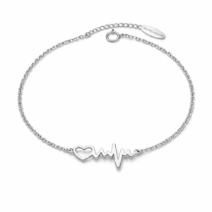 Bransoletka srebrna Linia Życia - Srebrny Rodowany