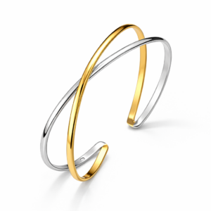 Bransoletka srebrna Inez - Srebrny Pozłacany 24-karaty