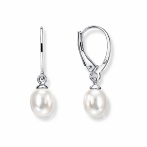Kolczyki srebrne z perłą naturalną