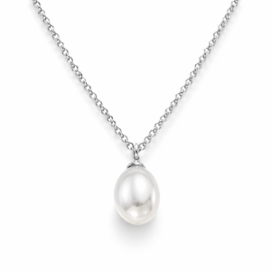 Naszyjnik srebrny z perłą naturalną