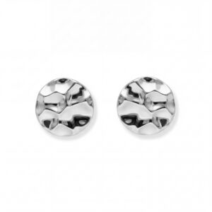 Kolczyki srebrne Wavy Mini - Srebrny Rodowany