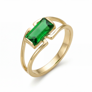 Pierścionek srebrny z kamieniem