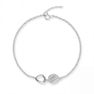 Bransoletka srebrna Aida Duo - Srebrny Rodowany