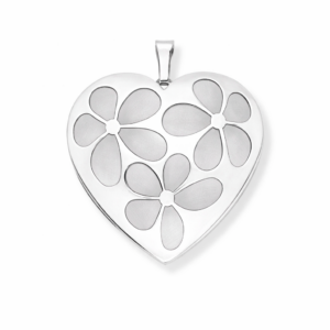 Wisiorek srebrny ażurowe Serce - Srebrny Rodowany