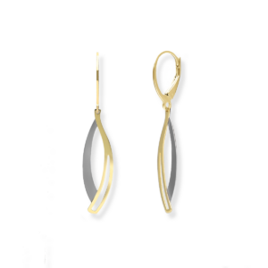 Kolczyki srebrne tytanowy Luis szary