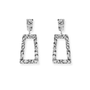 Kolczyki srebrne Barok - Srebrny Rodowany