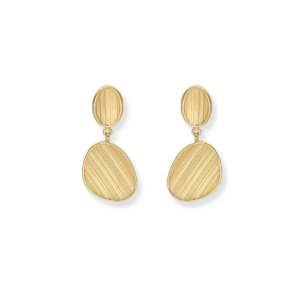 Kolczyki srebrne Aida - Srebrny Pozłacany 24-karaty