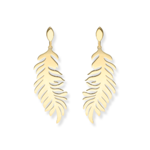 Kolczyki srebrne Piórka