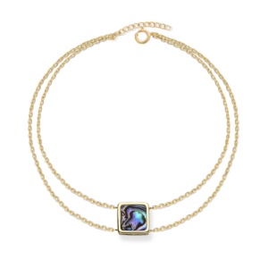 Bransoletka srebrna z Muszlą Square