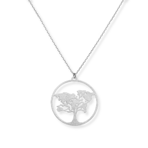 Naszyjnik srebrny Drzewko Szczęścia - Srebrny Rodowany