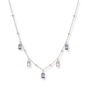 Naszyjnik srebrny Rose Vistoso