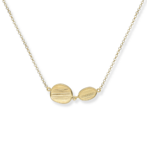 Naszyjnik srebrny Aida - Srebrny Pozłacany 24-karaty