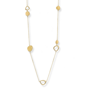 Naszyjnik srebrny długi Aida Duo