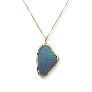 Naszyjnik srebrny tytanowa tekstura