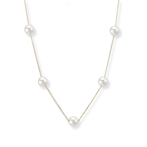 Naszyjnik srebrny choker z perłami naturalnymi