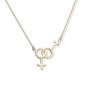 Naszyjnik srebrny Kobieta i Mężczyzna