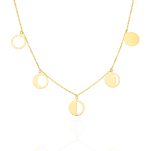 Naszyjnik srebrny Fazy Księżyca