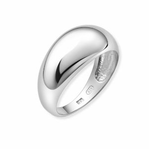 Pierścionek srebrny Krople Bold