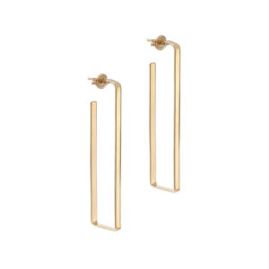 Kolczyki srebrne Prostokąty