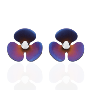 Kolczyki srebrne z Tytanem Lady