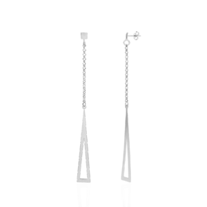 Kolczyki srebrne Triangle