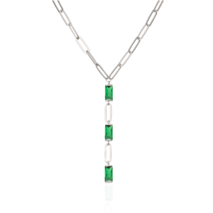 Naszyjnik srebrny z kamieniami Olya