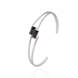 Bransoletka srebrna z cyrkoniami