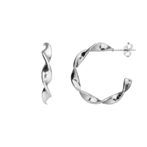 Kolczyki srebrne koła Circle