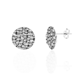Kolczyki srebrne Organic