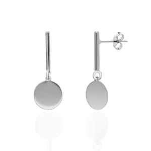 Kolczyki z wiszącą blaszką