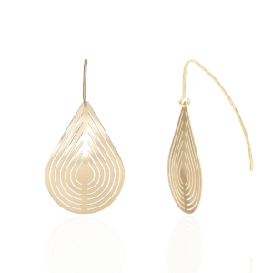 Kolczyki srebrne wiszące Fire