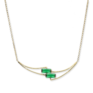 Naszyjnik srebrny z kamieniami