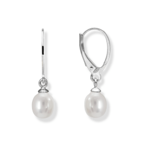Kolczyki srebrne z perłą naturalną
