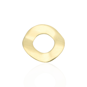 Wisiorek srebrny Koło - Srebrny Pozłacany 24-karaty