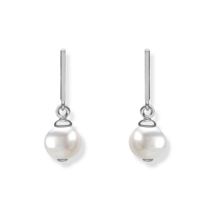 Kolczyki srebrne patyczek z perłą naturalną