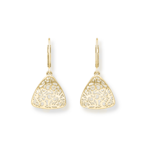 Kolczyki srebrne ażurowe małe Triangle