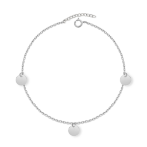 Bransoletka srebrna z blaszkami