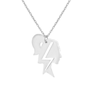 Naszyjnik srebrny Kobieta z Piorunem - Polska Jest Kobieta