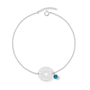 Bransoletka srebrna ażurowy Apatyt - Srebrny Rodowany