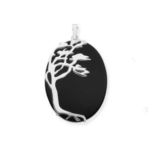 Wisiorek srebrny onyks Drzewo