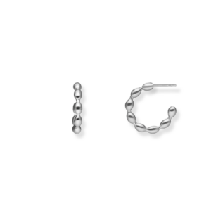 Kolczyki srebrne koła kuleczki