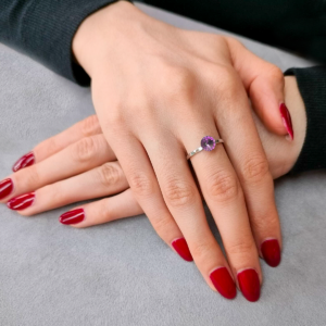 Pierścionek srebrny Sara