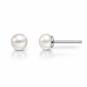 Kolczyki srebrne z perełką mini
