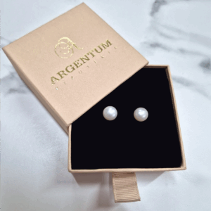 Kolczyki srebrne z perełką