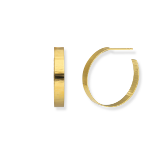 Kolczyki srebrne koła teksturowane