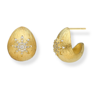 Kolczyki srebrne Krople z cyrkonią