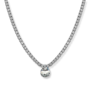 Naszyjnik srebrny z cyrkoniami