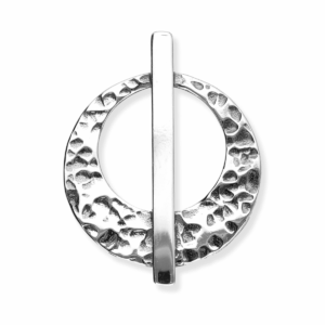 Wisiorek srebrny oksydowany blaszka koło