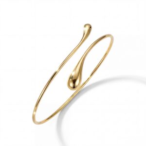 Bransoletka srebrna sztywna Krople